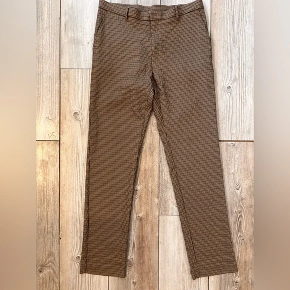 Tommy Hilfiger Men's Brown Houndstooth Pants w Stretch 34 x 34 Like New - Picture 1 of 8